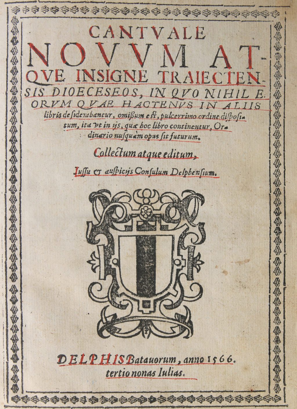 Titelpagina van Cantuale Novum (Bibliotheek, 59 C 26)