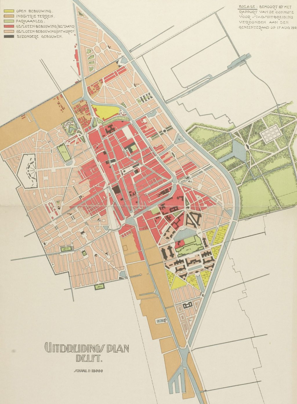 Uitbreidingsplan van de Commissie Berlage, 1921 (TMS 56386)