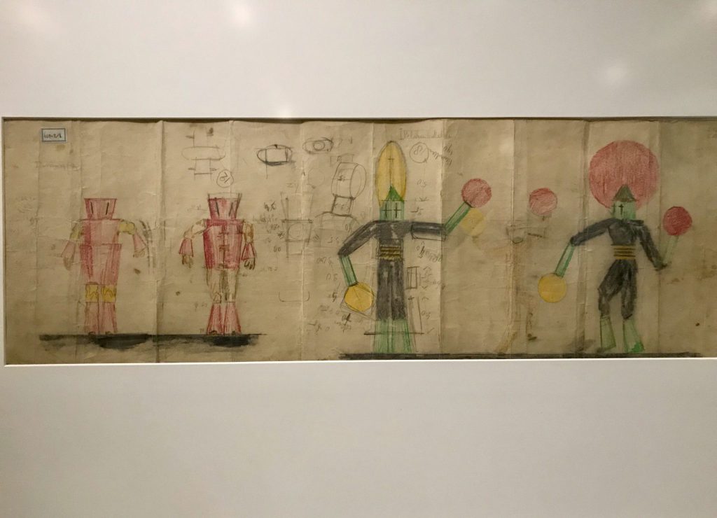 Ontwerptekeningen van Piet Donk voor kostuums van het lustrum van het Delftsch Studenten Corps (1928) potlood op papier