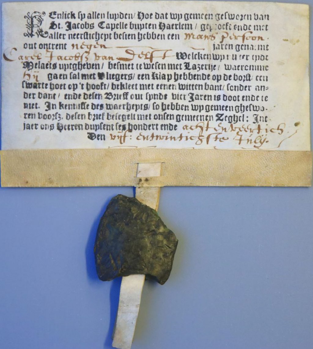 Een vuilbrief voor Carel Jacobsz van Delft, 25 juli 1648. (Archief 447, inv.nr 2086)