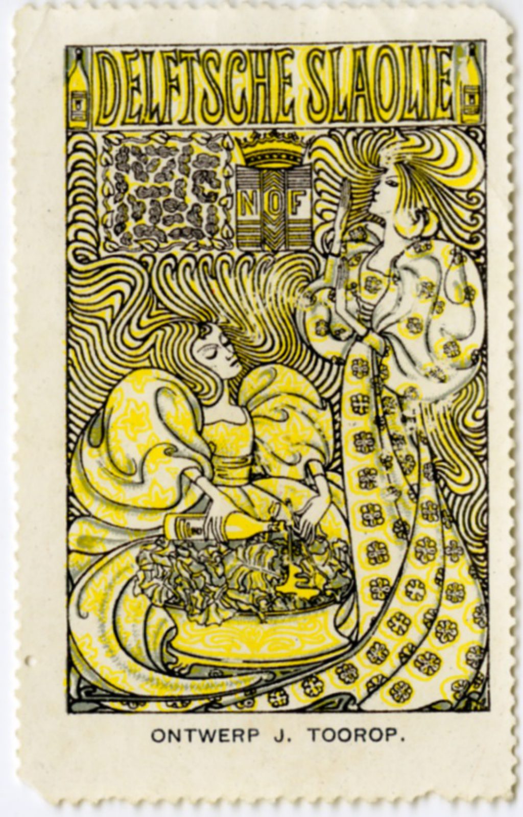 Sluitzegel, ontwerp van Jan Toorop, 1914 (TMS 220606)