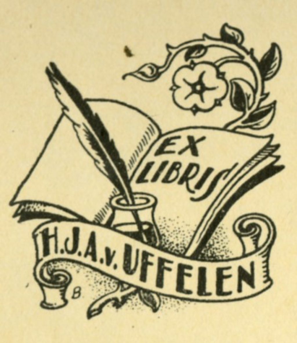 Ex librissen: Voor H.J.A. van Uffelen door Sipke Baars (TMS 121296)